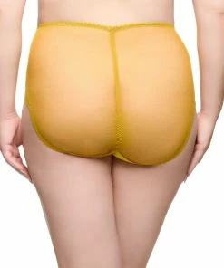 Dita Von Teese Lingerie Julies' Roses Chartreuse High Waist Curve Brief
