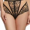 Dita Von Teese Lingerie Nocturnelle Black Long Line Brief