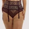 Dita Von Teese Lingerie Suspenders Evelina Aubergine Curve Suspender 2 Dita Von Teese Lingerie Suspenders Evelina Aubergine Curve Suspender