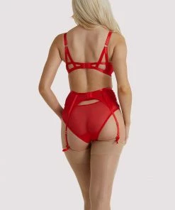 Dita Von Teese Lingerie Madame X Red Suspender Outlet