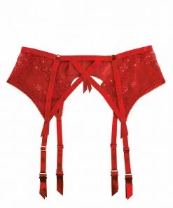 Dita Von Teese Lingerie Madame X Red Suspender Outlet