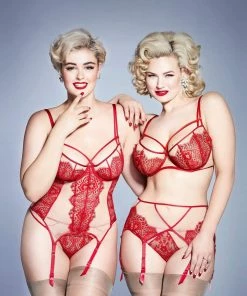 Dita Von Teese Lingerie Outlet Maestra Red Suspender