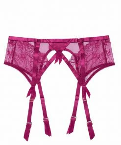 Dita Von Teese Lingerie Magenta Madame X Suspender