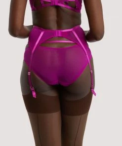 Dita Von Teese Lingerie Magenta Madame X Suspender