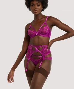 Dita Von Teese Lingerie Magenta Madame X Suspender