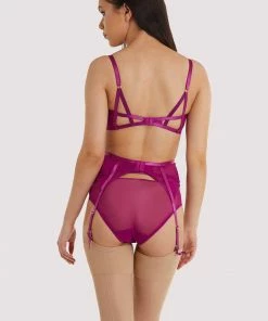 Dita Von Teese Lingerie Magenta Madame X Suspender