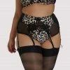 Dita Von Teese Lingerie Millicent Leopard Curve Suspender Belt