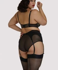 Dita Von Teese Lingerie Millicent Leopard Curve Suspender Belt