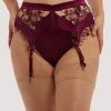 Dita Von Teese Lingerie Suspenders Rosabelle Dark Cherry Curve Suspender
