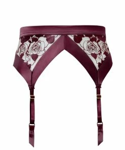 Dita Von Teese Lingerie Rosabelle Dark Cherry Suspender 13 Dita Von Teese Lingerie Rosabelle Dark Cherry Suspender