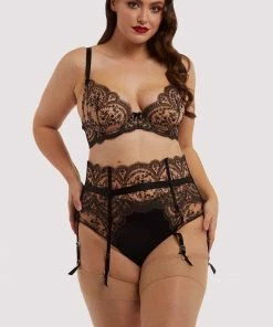 Dita Von Teese Lingerie Severine Black Curve Suspender Suspenders