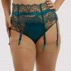 Dita Von Teese Lingerie Suspenders Severine Shady Spruce Curve Suspender