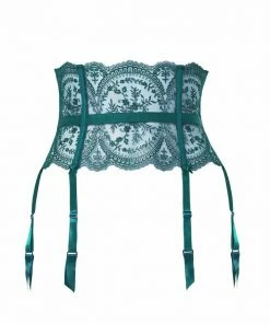 Dita Von Teese Lingerie Suspenders Severine Shady Spruce Curve Suspender