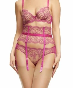Dita Von Teese Lingerie Severine Rubine Suspender Suspenders