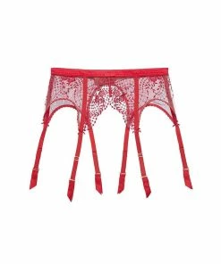 Dita Von Teese Lingerie Outlet Julie's Roses Red Suspender