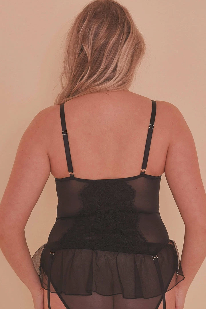 Felicity Hayward X PP Anna Lace And Mesh Basque Curve Basques & Corsets 5 Felicity Hayward X PP Anna Lace And Mesh Basque Curve Basques & Corsets