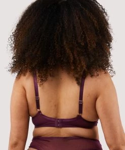 Felicity Hayward X PP Astrid Merlot Lace And Trim Bra Bras