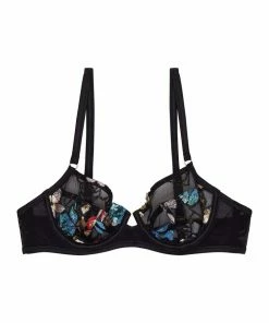 Felicity Hayward X PP Elly Sequin Black Bra Core Outlet