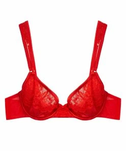 Felicity Hayward X PP Leona Red Plunge Bra Outlet
