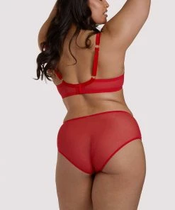 Felicity Hayward X PP Leona Red Plunge Bra Outlet