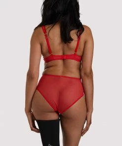 Felicity Hayward X PP Leona Red Plunge Bra Outlet