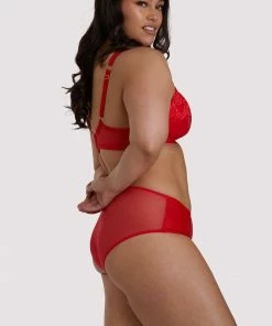 Felicity Hayward X PP Leona Red Plunge Bra Outlet