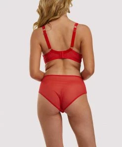 Felicity Hayward X PP Leona Red Plunge Bra Outlet