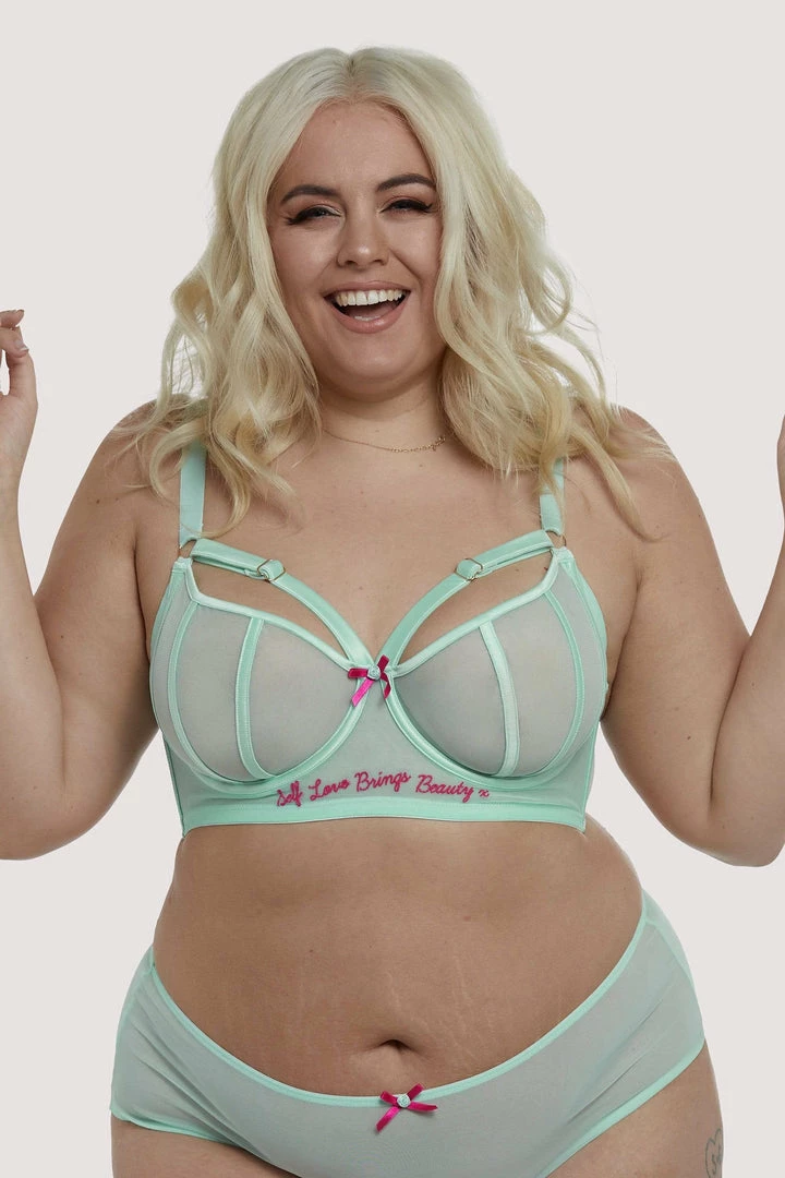 Felicity Hayward X PP Outlet Longline Self Love Mint Curve Bra 3 Felicity Hayward X PP Outlet Longline Self Love Mint Curve Bra