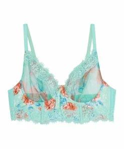 Felicity Hayward X PP Sabey Mint Floral Longline Fuller Bust Bra Outlet
