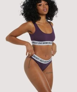 Felicity Hayward X PP Self Love Purple Crop Top