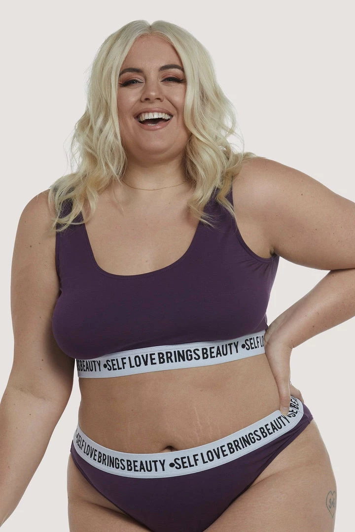 Felicity Hayward X PP Self Love Purple Curve Crop Top 3 Felicity Hayward X PP Self Love Purple Curve Crop Top