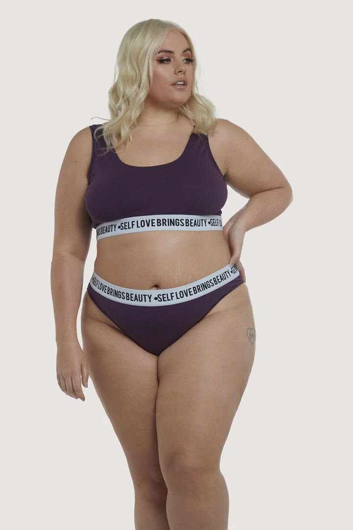 Felicity Hayward X PP Self Love Purple Curve Crop Top 4 Felicity Hayward X PP Self Love Purple Curve Crop Top