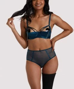 Felicity Hayward X PP Firenza Strappy Teal Bra Erotic