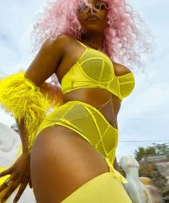 Felicity Hayward X PP Nahli Longline Lime Bra Outlet