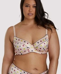 Felicity Hayward X PP Rowswell Polka Dot Peach Bra Outlet 21 Felicity Hayward X PP Rowswell Polka Dot Peach Bra Outlet