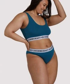 Felicity Hayward X PP Self Love Teal Crop Top