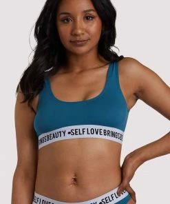 Felicity Hayward X PP Self Love Teal Crop Top