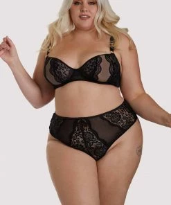 Felicity Hayward X PP Outlet Suede Lace Black Bra 18 Felicity Hayward X PP Outlet Suede Lace Black Bra