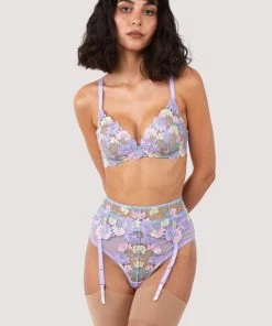 Felicity Hayward X PP Luna Pastel Embroidery Picot Elastic Bra