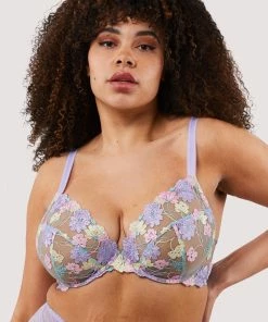 Felicity Hayward X PP Luna Pastel Embroidery Picot Elastic Bra