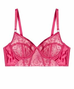 Felicity Hayward X PP Lyra Pink Longline Embroidery Bra Bras