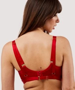 Felicity Hayward X PP Bras Mercury Red Harness Mesh Balcony Bra 20 Felicity Hayward X PP Bras Mercury Red Harness Mesh Balcony Bra