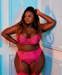 Felicity Hayward X PP Ophelia Pink Cut Out Lace Bra