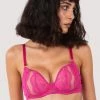 Felicity Hayward X PP Ophelia Pink Cut Out Lace Bra