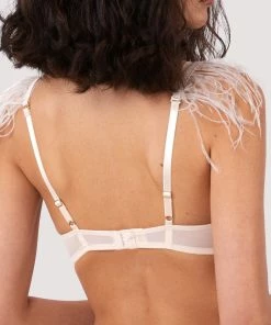 Felicity Hayward X PP Phoenix Blush Mesh And Satin Feather Bra Open Cup Bras 23 Felicity Hayward X PP Phoenix Blush Mesh And Satin Feather Bra Open Cup Bras