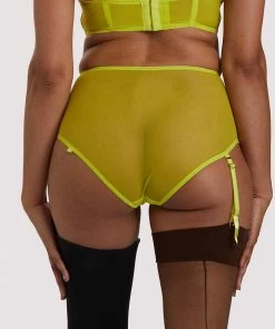 Felicity Hayward X PP Nahli Highwaist Lime Suspender Brief Outlet