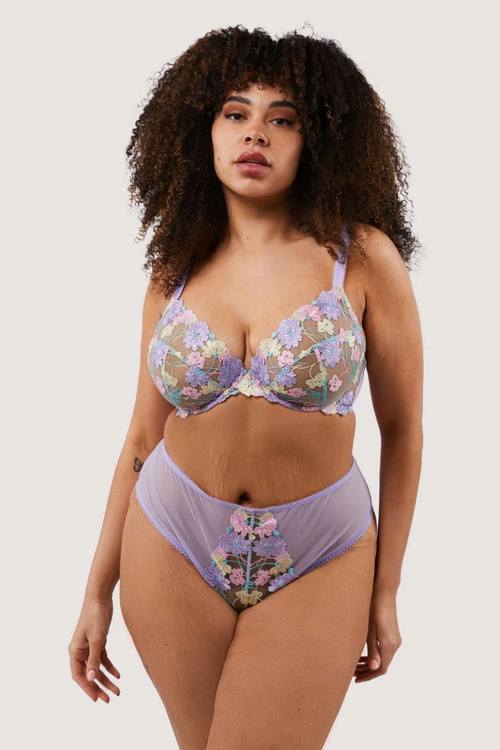 Felicity Hayward X PP Luna Pastel Embroidered High Waisted Thong Luxe Bras 10 Felicity Hayward X PP Luna Pastel Embroidered High Waisted Thong Luxe Bras