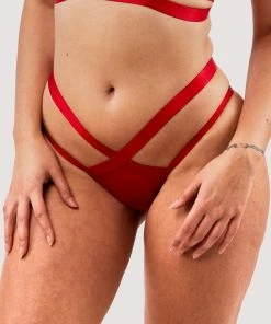 Felicity Hayward X PP Mercury Red Cross Over Mesh Brazilian 14 Felicity Hayward X PP Mercury Red Cross Over Mesh Brazilian