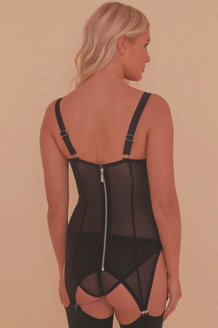 Felicity Hayward X PP Marnie Retro Girdle Dress Black Nightwear 5 Felicity Hayward X PP Marnie Retro Girdle Dress Black Nightwear