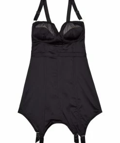 Felicity Hayward X PP Marnie Retro Girdle Dress Black Nightwear 9 Felicity Hayward X PP Marnie Retro Girdle Dress Black Nightwear
